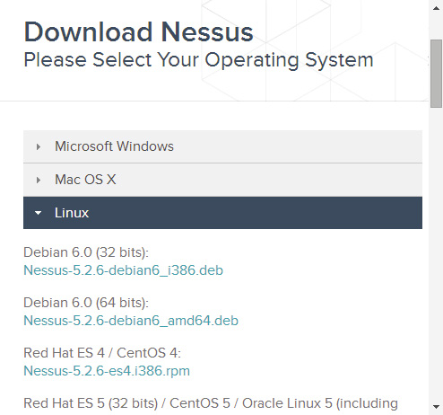 download nessus kali linux