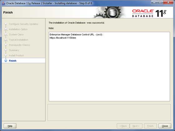 Oracle Install 8