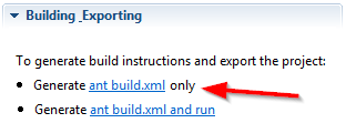生成ant编译