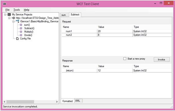 Creating WCF Service