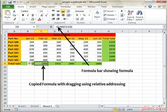 Copy Formula using Cell referencing