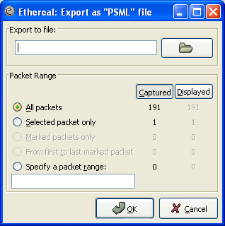 "Export as PSML File"对话框
